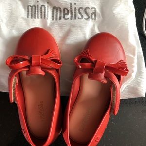 Mini Melissa princess bow jelly shoes